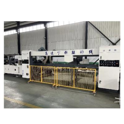 China Automatic Carton Flexo Printing Slotting Die-cutting Folder Gluer for Customized Boxes for sale