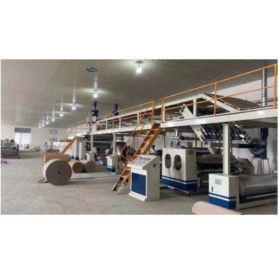 China 3000x1600x2000mm Plastic Packaging Material Corrugated Cardboard Production Line 3 5 7 ply for sale