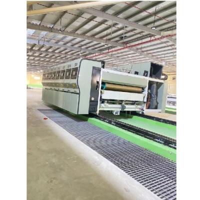 China Full Automatic 4 Colour Flexo Printing Slotting Die Cutting Machine for Restaurant for sale