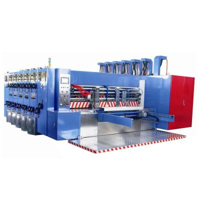 China High Speed Roller Transfer Printer Slotter Die Cutter Machine for Retail Cartons Printing for sale