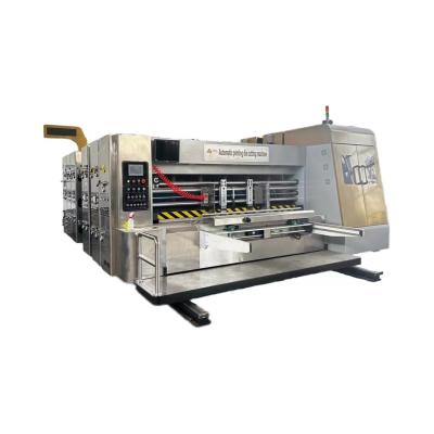 China Auto Feeder 3colors Flexo Printing Slotting Die Cutting Machine for High Speed Printing for sale