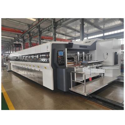 China Flexo Printing Die-cut Machine for Fruit Box Printing Paper Forming Machine for sale