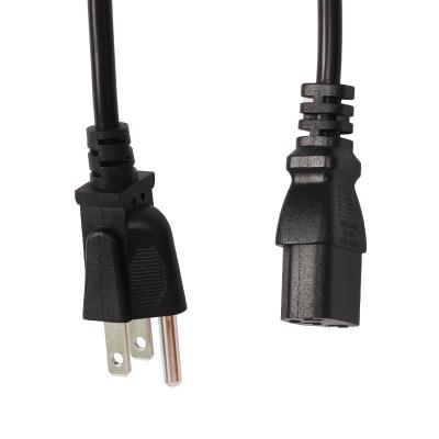 China COMPUTER America USA Standard Current 3pin Cord Plug Us 3 Pin Power Cable For Computer for sale