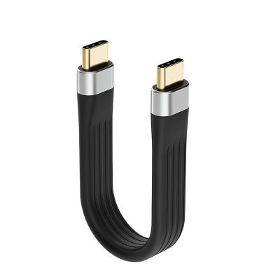 China Hot Selling Mobile Phone Usb3.1 Gen2 10gbps 100w Fpc Type C Cable Flat Fast Usb C Palladium Cable For Phone for sale