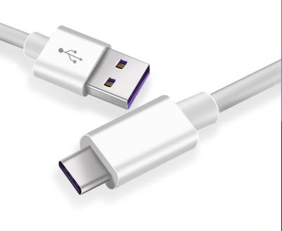 China White Type C Charger USB-C 5A Mobile Phone Fast Charging Data Mobile Phone Color Usb Cable for sale