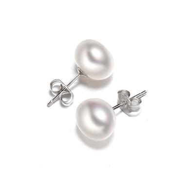 China 2021 CLASSIC Surgical Steel Pearl Earrings Faux Pearl Stud Earrings Pack White Colorful Pearl Set For Women Girls for sale