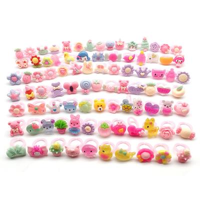 China Sweet Little Girl Jewel Rings In Box, Adjustable, No Duplication, Girl Pretend Play And Dress Up Rings 24 Lovely Ring for sale