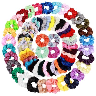 China European and American Wholesale Hot Selling 75 Colors Luxury Chiffon Velvet Amazonian Style Iridescent Satin Headband For Women for sale