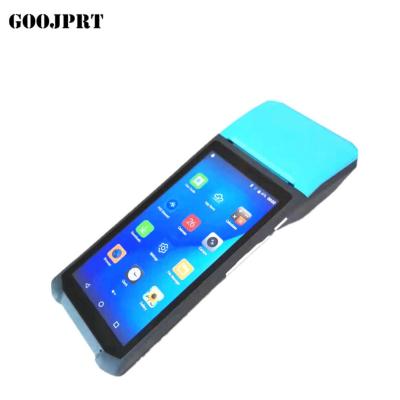 China Handheld Computer JP-Q2 3G WCDMA WiFi Android Handheld PDA with Built in Thermal Printer NFC RFID Mobile Card Reader for sale