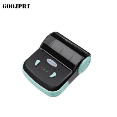 China Blue Color Radio Tooth Printer 80MM Portable Mobile Thermal Printer for sale