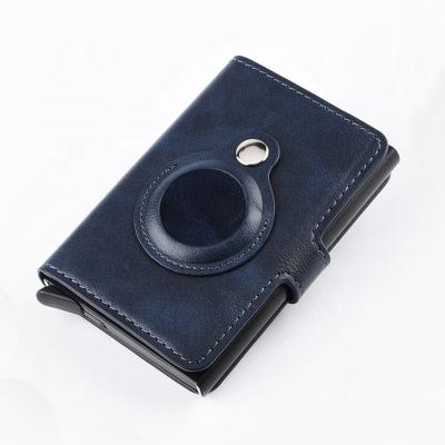 China Amazon Anti Theft New RFID Protect Card Wallet AirTag Holder Dollar Clip Wallet for sale