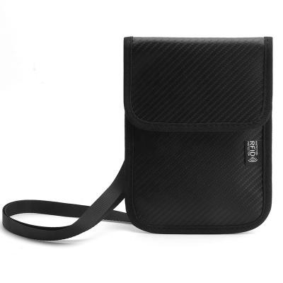 China Slim Minimalist Wallet Shockproof Design Travel Neck RFID Blocking Passport Holder for sale