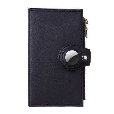 China Long Block Multi Position Signal Security Anti-raiding Men Wallet Whip Airtag Bag RFID Block Card Wallet for sale