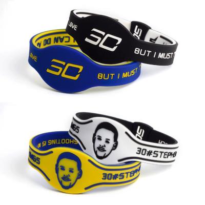 China One Wristband CLASSIC Basketball Star Silicone Wristband Basketball Elastic Band for sale