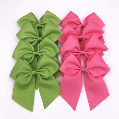 China Fashion 5 Inch Cheer Bow Clip Barrettes Holiday Dance Hair Ribbons Bows Cheerleading Accessories For Kids Girls School for sale