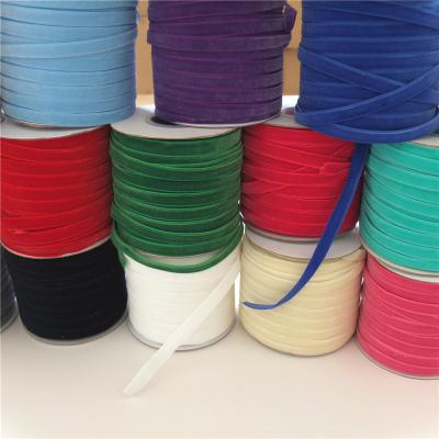 China Viable 32 Colors Velvet Ribbon 3/8