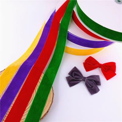 China Sustainable Velvet Ribbon 3/4