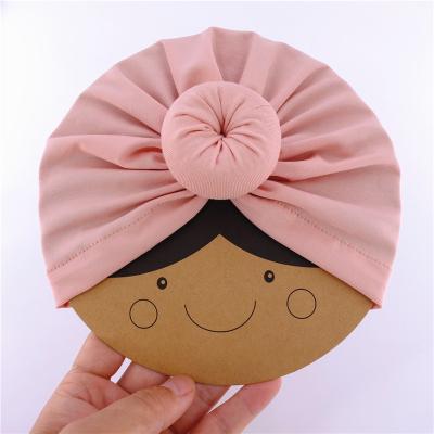 China Infant Baby Beanie Hat Headgear Accessories Bow Knot Cotton Wrap Headband Turban Baby Headband Toddler Headband Fashion Accessories for sale