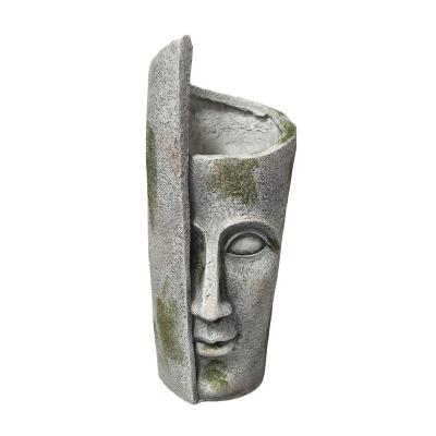 China Eco-friendly Modern Style Planter Human Face Ceramic Garden Decorative Head Flower Pot For Home Office Decor Indoor Outdoor for sale