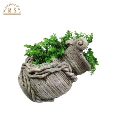 China Europe Polistone factory price flower pot for garden decoration for sale