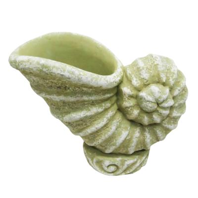 China Eco-friendly shell design snail concrete planters price, unique garden pot, concrete planter pot for sale