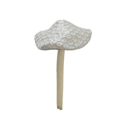 China Hot Sale Eco-friendly Decorative Ceramic Mushroom Shaped Garden Stakes For Outdoor Pathway Patio Garden Decoration for sale