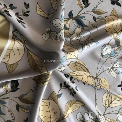 China Anti-static printed luxury silk satin hijab/95GSM polyester satin head scarf from armani/bawal printed silk satin for sale