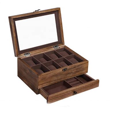 China Customized Rustic Wooden Toolbox Wooden High Standard Style Fashion Box Stash Box for sale