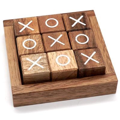 China Modern small coffee table living room decor and classic rustic office decor family board games wood for sale