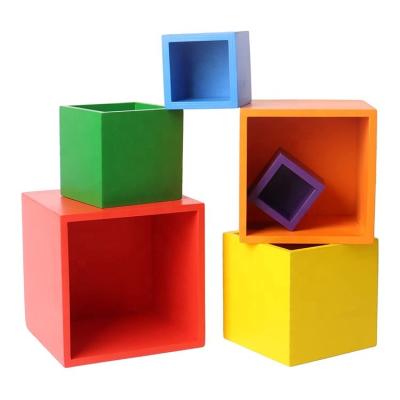 China Modern Wooden Box Rainbow Set for sale