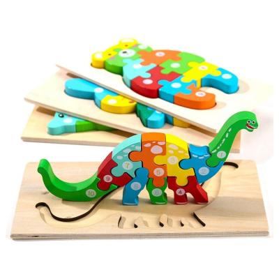 China Modern Toddler Wooden Puzzles For Kids Montessori Toys for sale