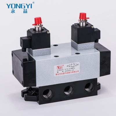 China Garment Shops K Series 5/3 Way Control Snap Valve K35HD2-8 Pneumatic Electric Solenoid Control Valve for sale