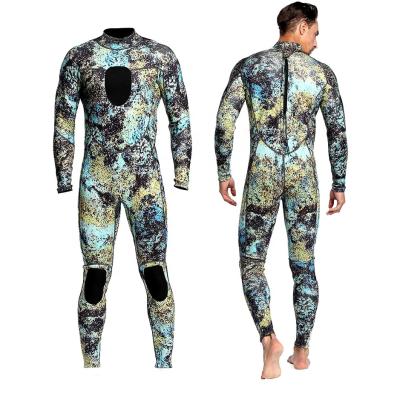 China Hot Sale 5mm MEN Neoprene Scuba Diving Wetsuit Camouflage Spearfishing Mens Wetsuits Surfing for sale