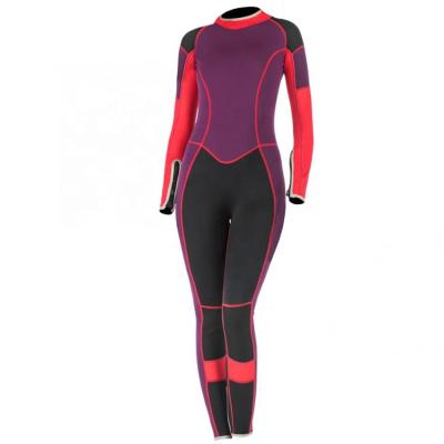 China Woman Neoprene Womens 3mm Diving Suit Preloved One Piece Full Wetsuit Surfing for sale