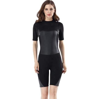 China Good Quality Woman Mesh Skin Women 2mm OEM ODM Neoprene Short Sleeve Wetsuit for sale