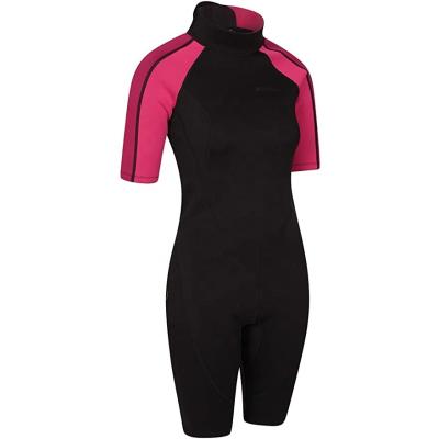 China Woman Customed Womens 2mm OEM ODM Neoprene Surfing Swimming Short Sleeve Wetsuit for sale