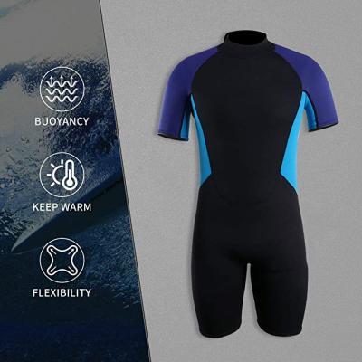 China Woman Woman Swimming Short Sleeve 2mm Neoprene United Diving Suit Thin Wetsuit for sale