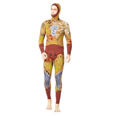 China Neoprene Surfing MAN Scuba Diving Mens 3mm Full Hooded Wetsuit Two Pieces for sale