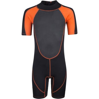 China Kid Short Sleeve Youth 3mm Scuba Diving Suits Neoprene Surfing Wetsuit for sale