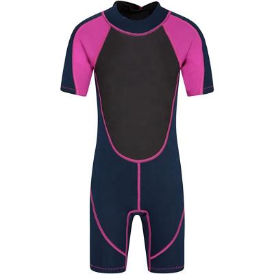 China Kid Surfing Scuba Neoprene 3/2mm Snorkeling Short Sleeve Youth Wetsuit for sale