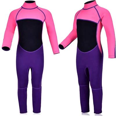 China New Arrive 3/2mm Neoprene Kid Swim Kids Colorful Full Surfing Wetsuit for sale