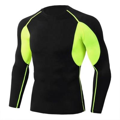 China Men sports bjj suit Muttahida Majlis-e-Amal compression long sleeve rash guard customization spandex fabric for sale