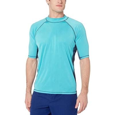 China Short Sleeve Fitness Surfing Compression Gym Shirts Half Sleeve Men Customed Rash Guard for sale