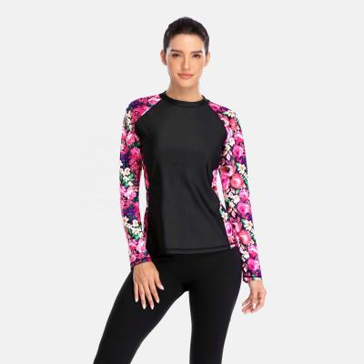 China High Quality Sea Beauty Beach Women Long Sleeve Factory Supplier Customed Long Sleeve Rash Guard for sale