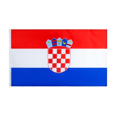 China Waterproof Factory supply attractive price Croatia  Flag for 2022 football fans for sale