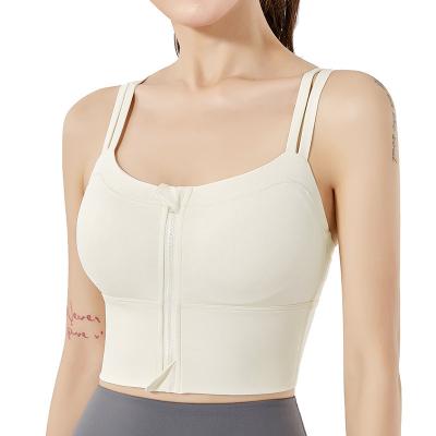 China Sweat-Wicking Women Yoga Wear Skin Friendly Cross Back Strappy Yoga Sports Bra Workout Running Fitness Activewear Yoga Wear for sale