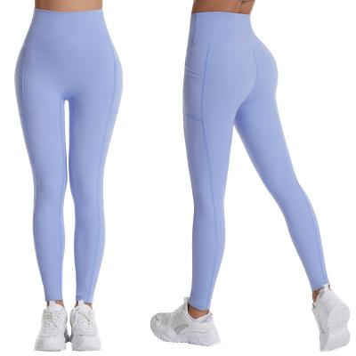 China Anti-UV New Autumn Winter Yoga Pants Women High Waist Hip Lift Tight Fit Pants Quick Drying Nude Feeling Abdominal Tightening Sports Pan for sale