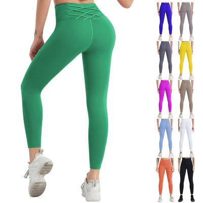 China Plus Size High Waist Seamless Breathable Sports Tight  Workout Leggins Para Mujer Gym Fitness Yoga Pants Women for sale