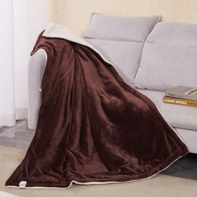 China Hotel Fleece Warm Electric Fleece Warmth Overheat Protection Soft Winter Soft Winter Electric Fleece Blanket for sale