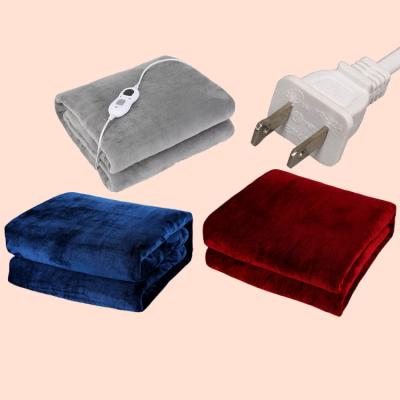 China Large Hotel Blanket Full Body Winter Home Heated Velvet Warm Electric Blanket for sale